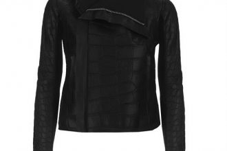 giacca da uomo in coccodrillo pelle