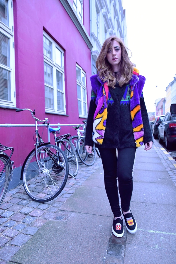 pelliccia colorata lady fur da kick per imagine talents