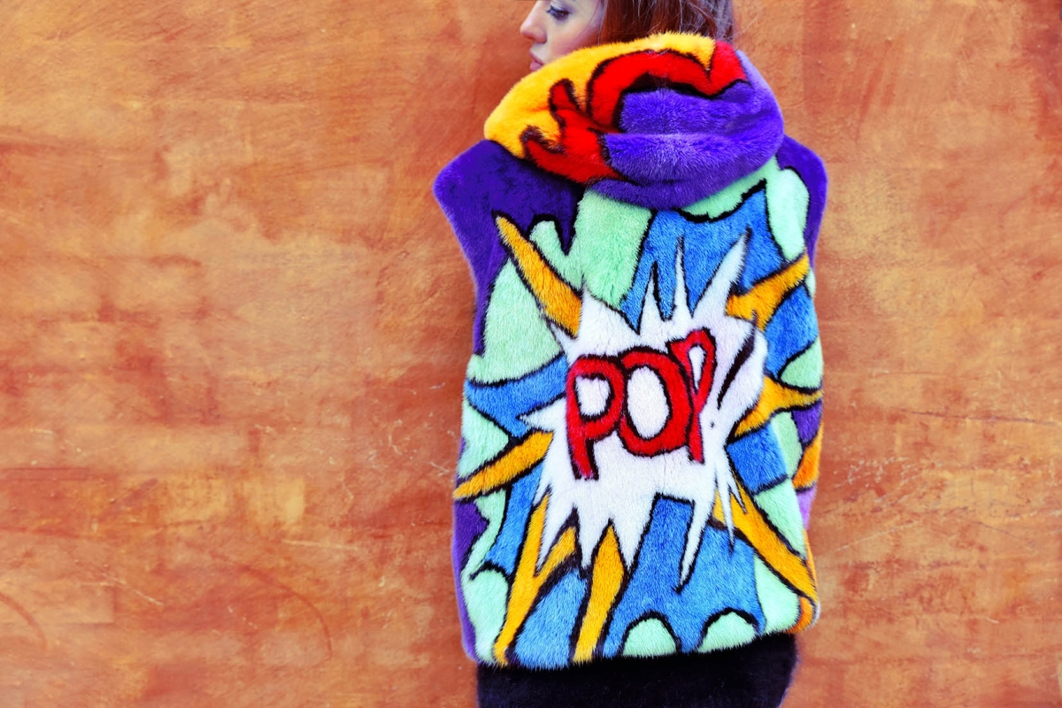 pelliccia colorata lady fur da kick per imagine talents