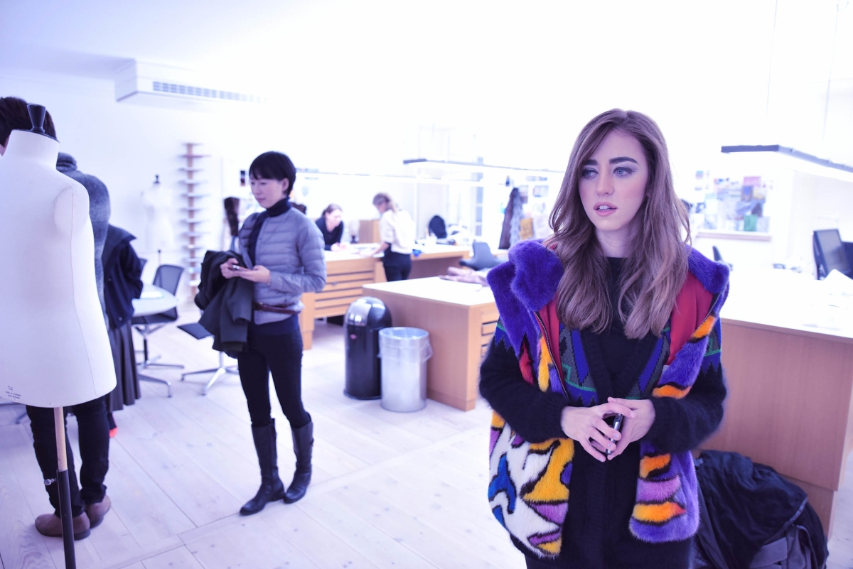 pelliccia colorata lady fur da kick per imagine talents