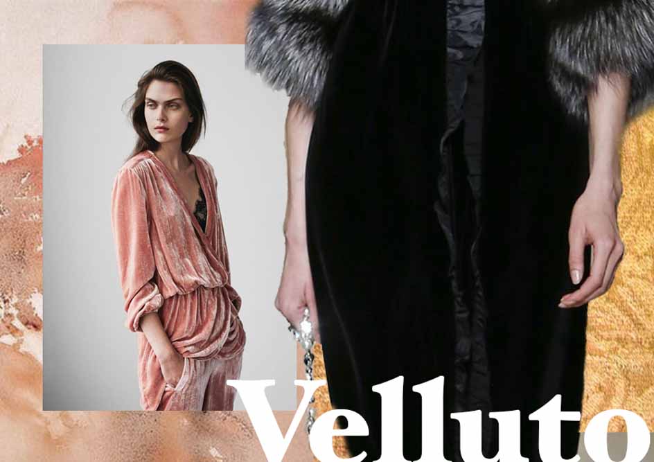 Moda velluto moodboard