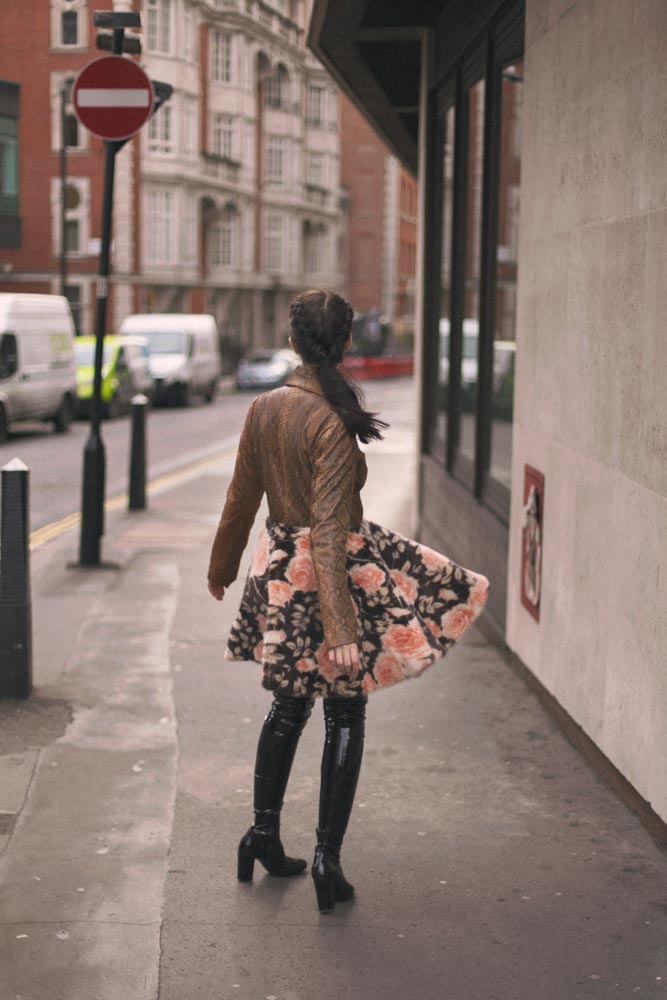 giacca di pitone e pelliccia vladimiro gioia