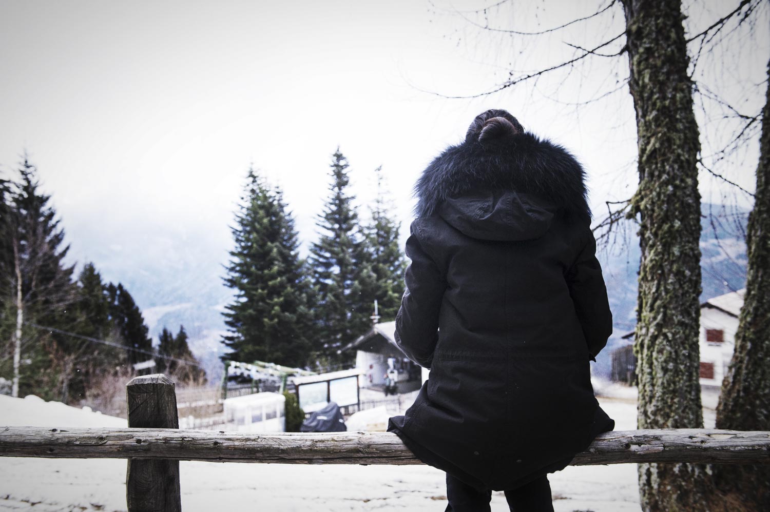 mr & mrs italy parka pelliccia